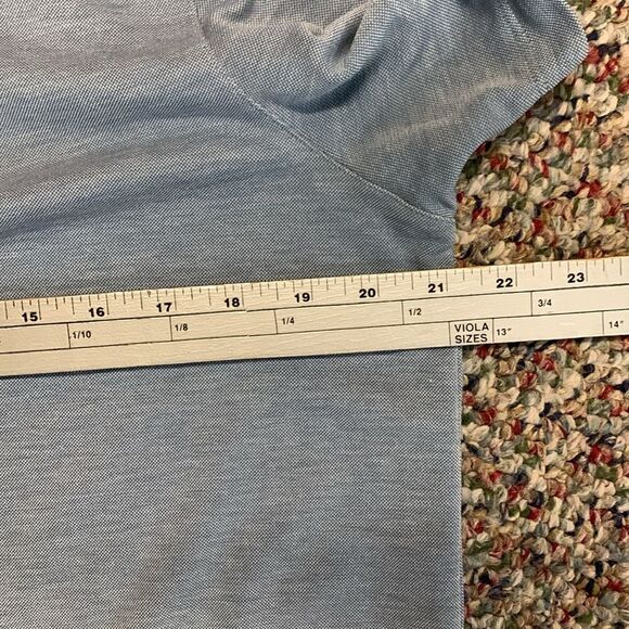 Ted Baker Blue Frend Polka Dot Collar Short Sleeve Polo Shirt Size 4 (US L) - Picture 12 of 13